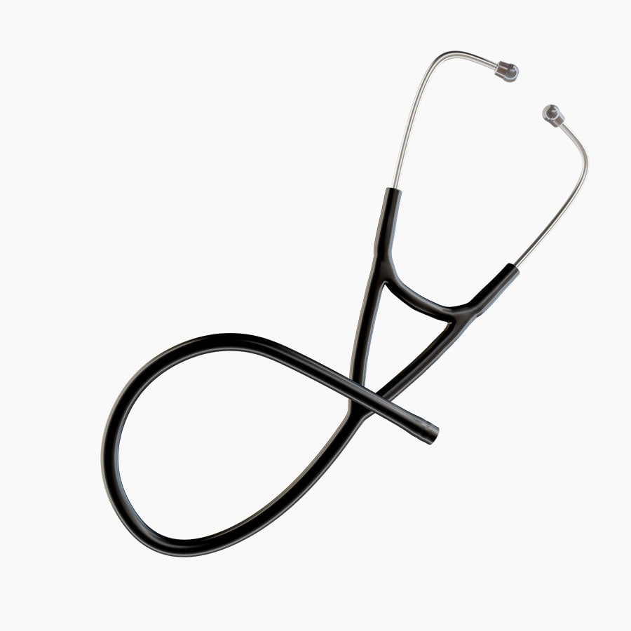 Ultrascope Stethoscope Tubing Cardiology / Single Stethoscope Black Tubing Set
