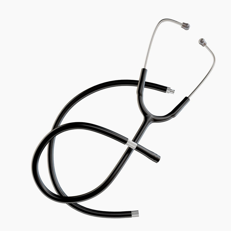 Ultrascope Stethoscope Tubing Standard / Single Stethoscope Black Tubing Set