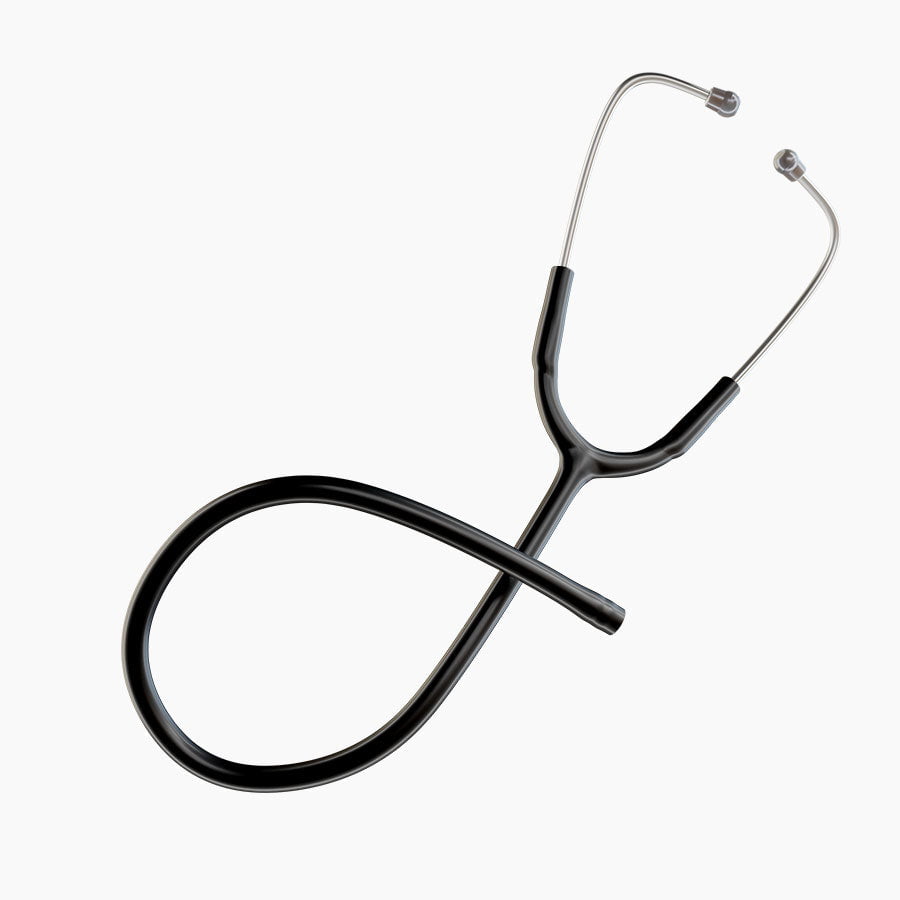 Ultrascope Stethoscope Tubing Standard / Single Stethoscope Black Tubing Set