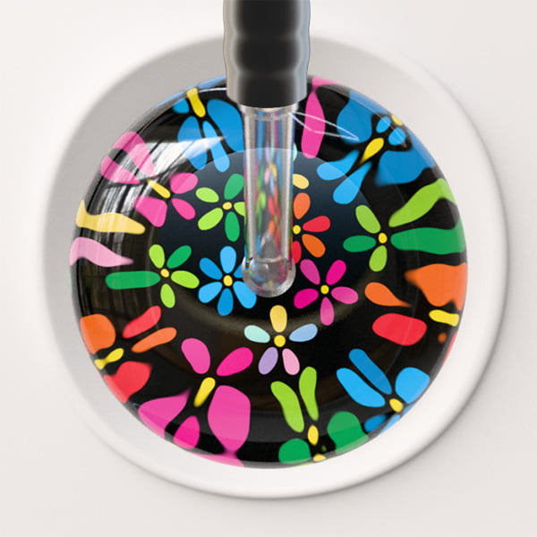 Ultrascope Single Stethoscope Dark Flower Power Stethoscope