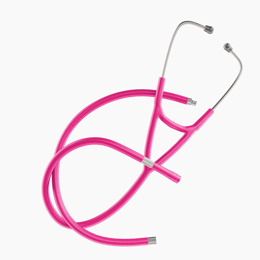 Ultrascope Stethoscope Tubing Cardiology / Extended Stethoscope Hot Pink Tubing Set
