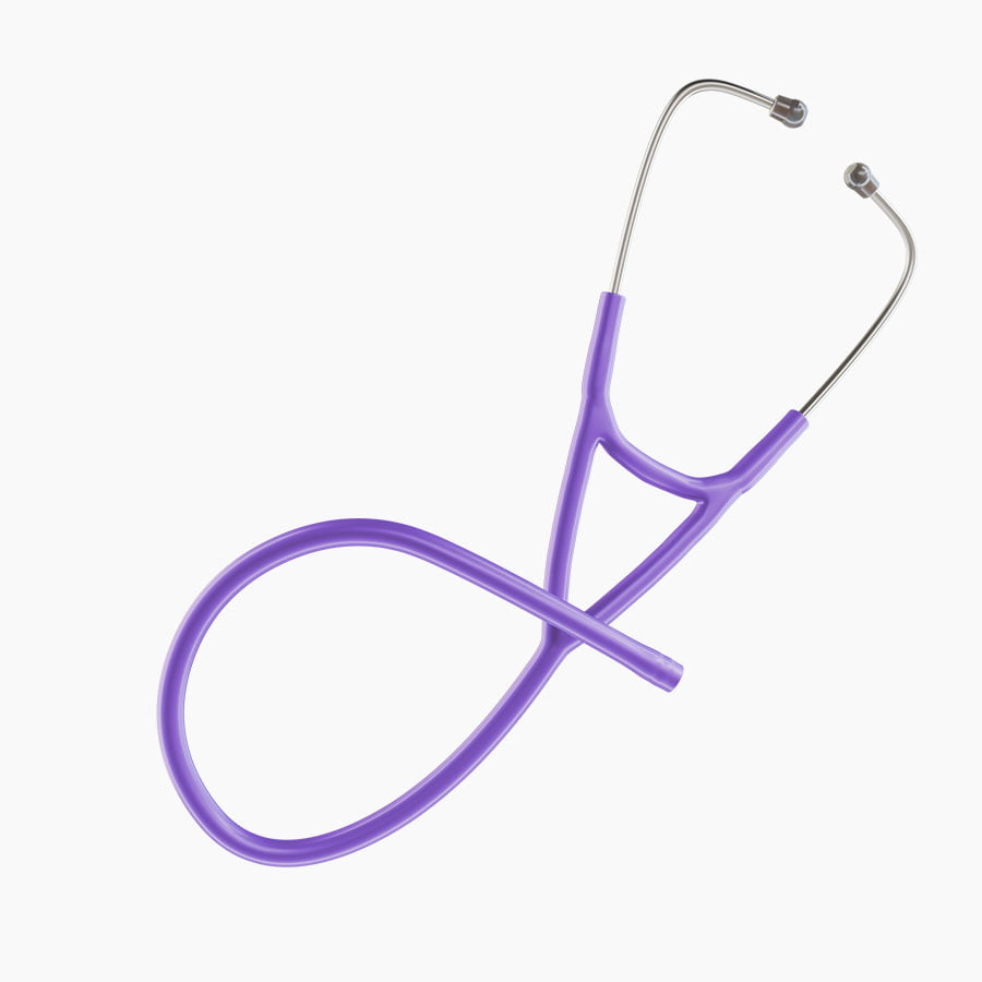 Ultrascope Stethoscope Tubing Cardiology / Single Stethoscope Lavender Tubing Set