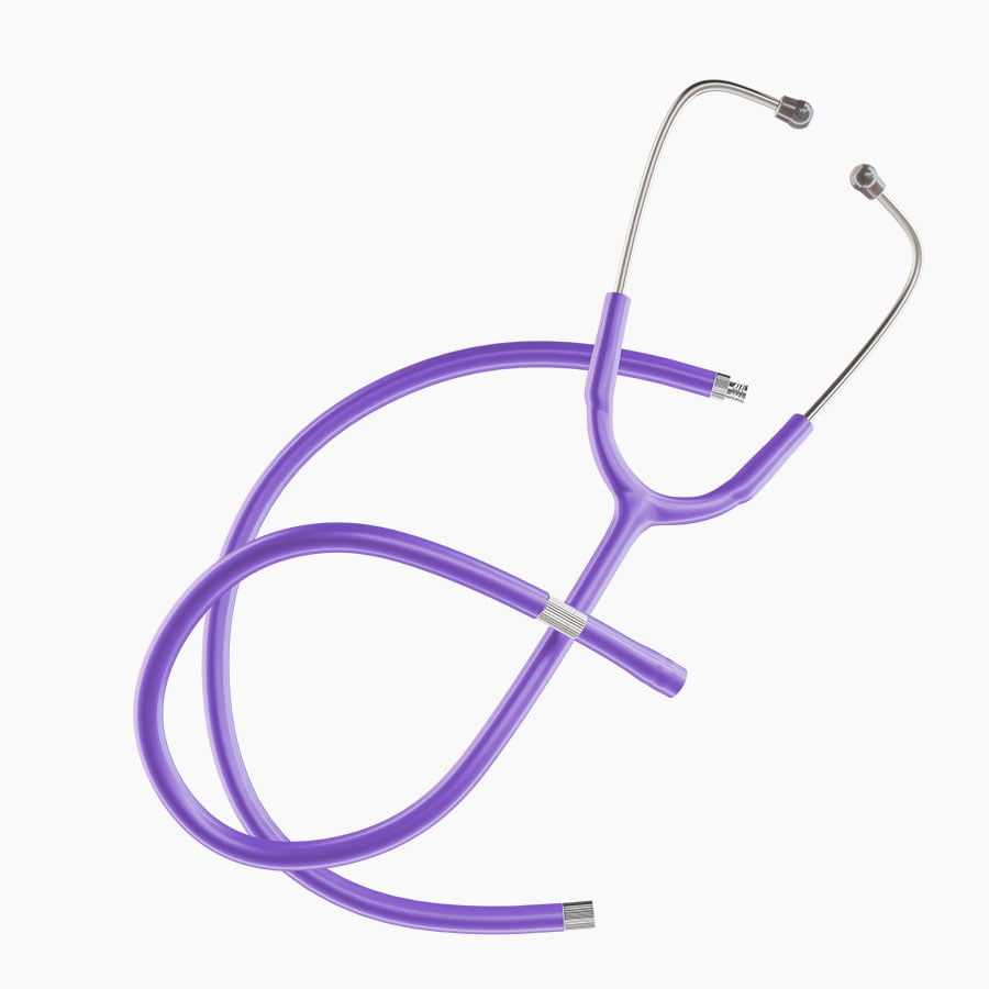 Ultrascope Stethoscope Tubing Standard / Single Stethoscope Lavender Tubing Set