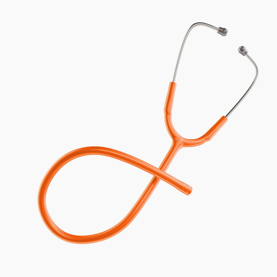 Ultrascope Stethoscope Tubing Standard / Single Stethoscope Orange Tubing Set