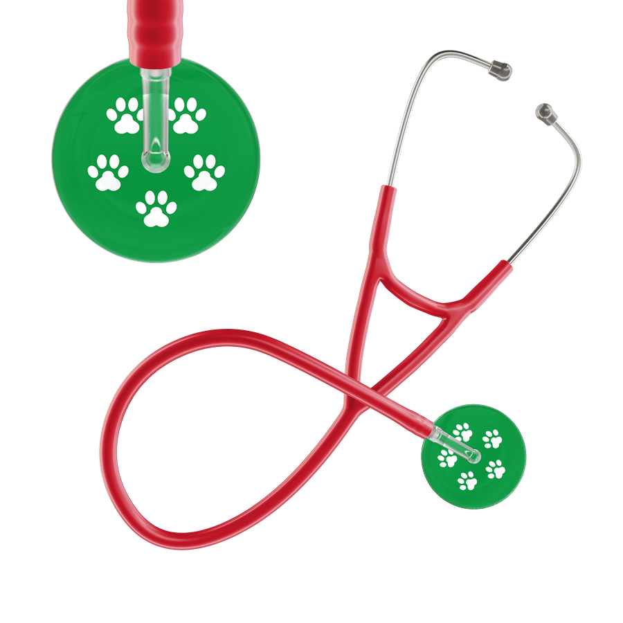 Ultrascope Single Stethoscope Paw Print Stethoscope