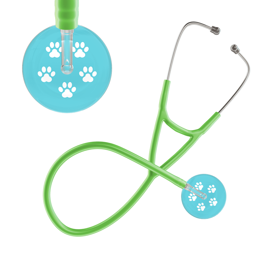 Paw Print Cardiology Stethoscope