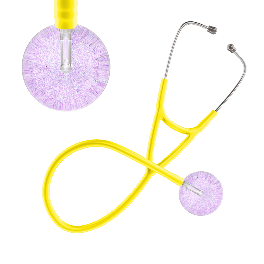 Light Glitter & Sparkles Cardiology Stethoscope