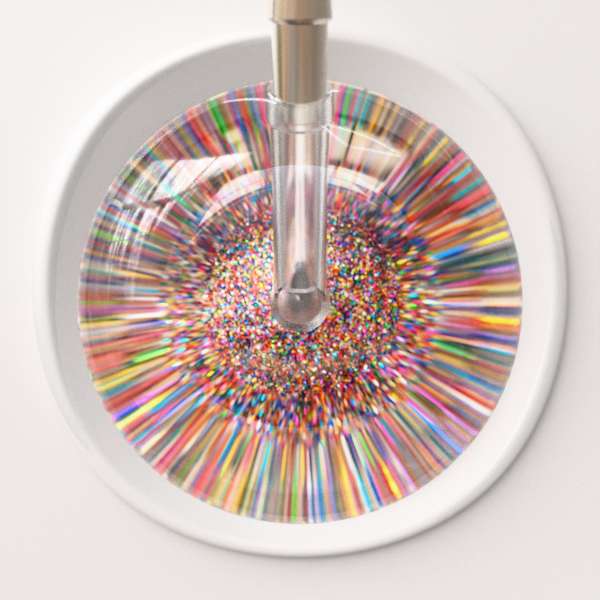 Ultrascope Stethoscope Head Multi Color Glitter and Sparkles / Adult Glitter & Sparkles Stethoscope Head