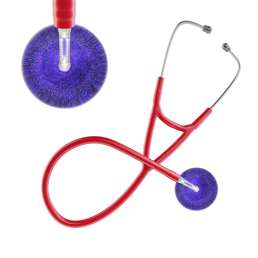 Ultrascope Single Stethoscope Dark Glitter & Sparkles Cardiology Stethoscope