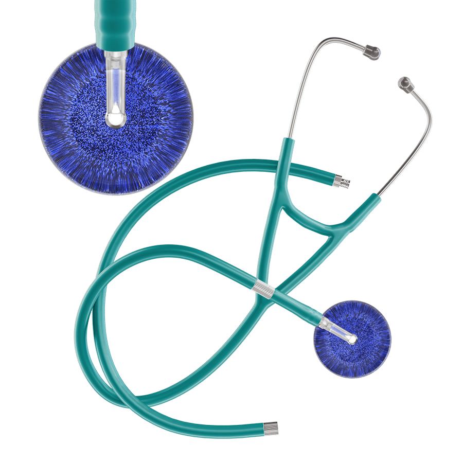 Dark Glitter & Sparkles Cardiology Stethoscope