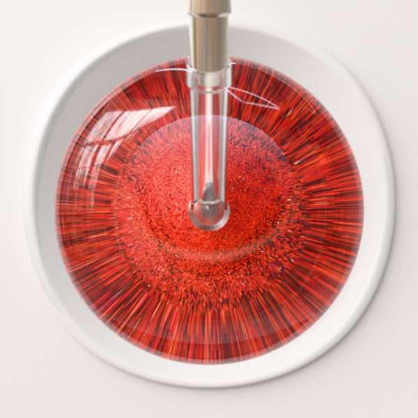 Ultrascope Stethoscope Head Red Glitter and Sparkles / Adult Glitter & Sparkles Stethoscope Head