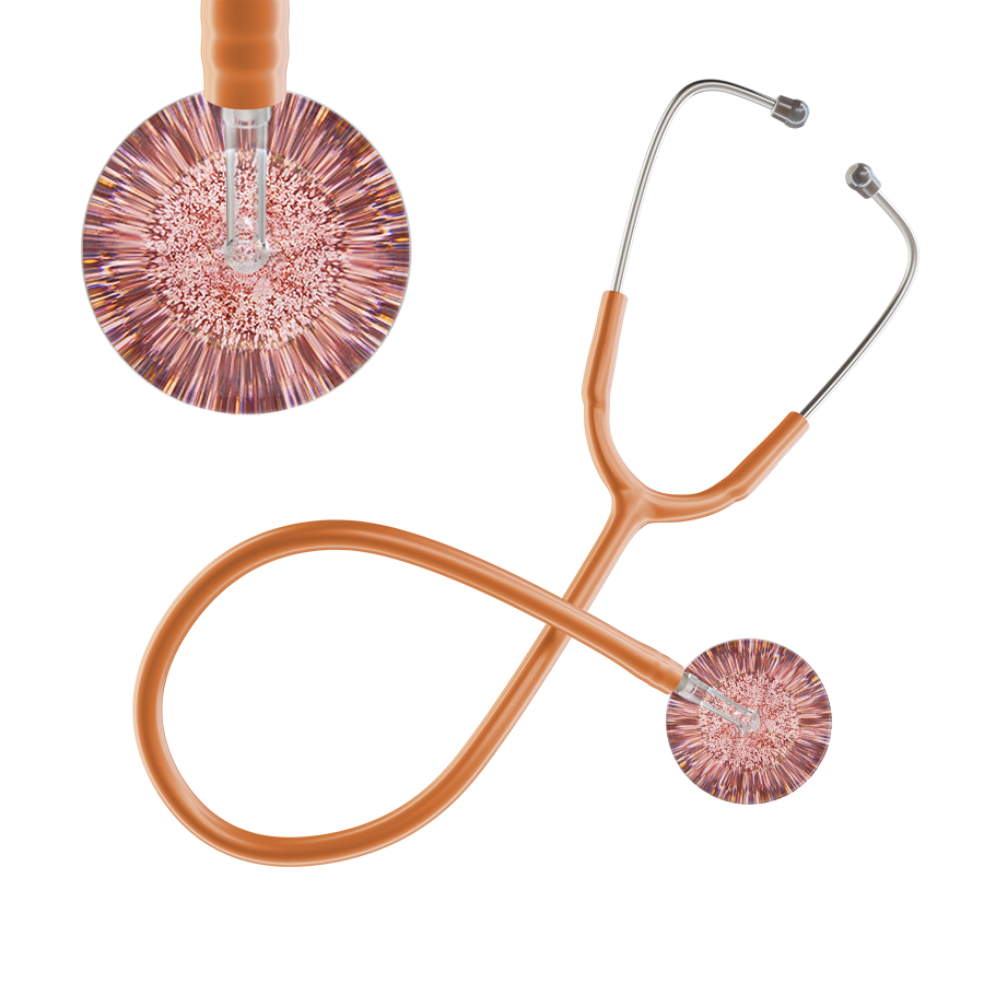 Light Glitter & Sparkles Cardiology Stethoscope