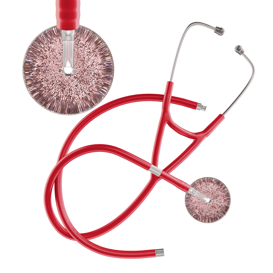 Light Glitter & Sparkles Cardiology Stethoscope
