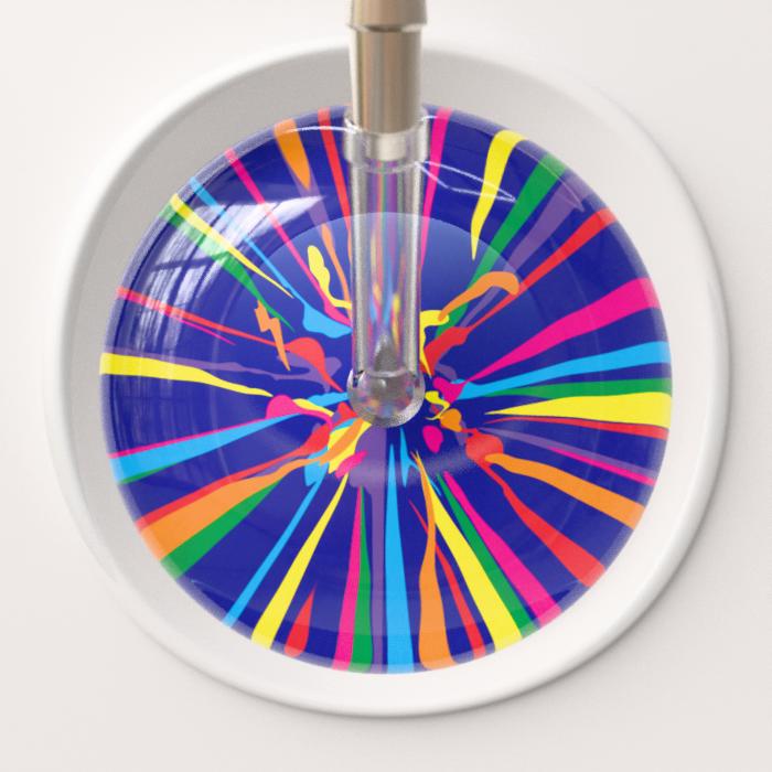 Ultrascope Stethoscope Head Royal Blue Confetti / Adult Confetti Stethoscope Head