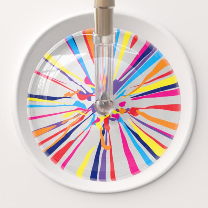 Ultrascope Stethoscope Head Silver Confetti / Adult Confetti Stethoscope Head