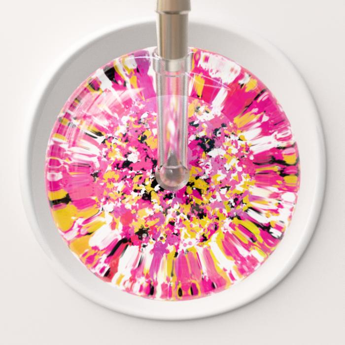 Ultrascope Stethoscope Head Shabby Chic Hot Pink (HP) / Adult Shabby Chic Stethoscope Head