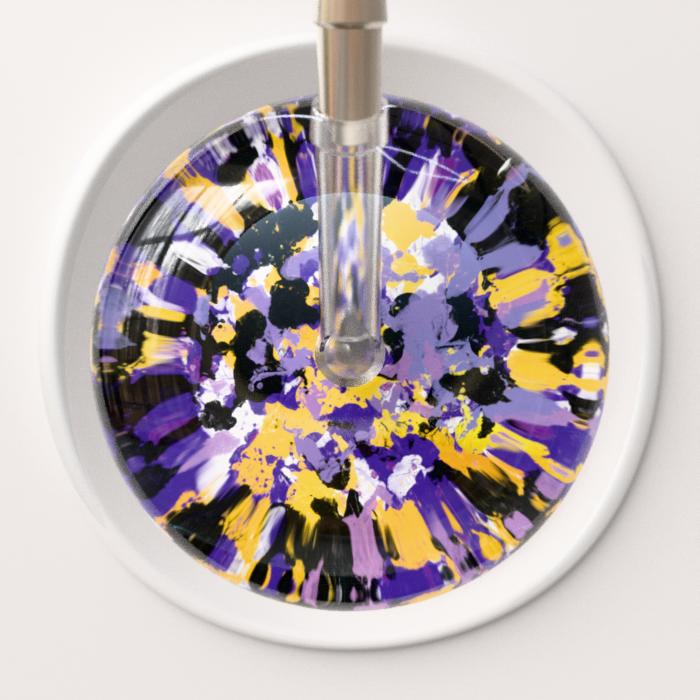 Ultrascope Stethoscope Head Shabby Chic Purple (PU) / Adult Shabby Chic Stethoscope Head