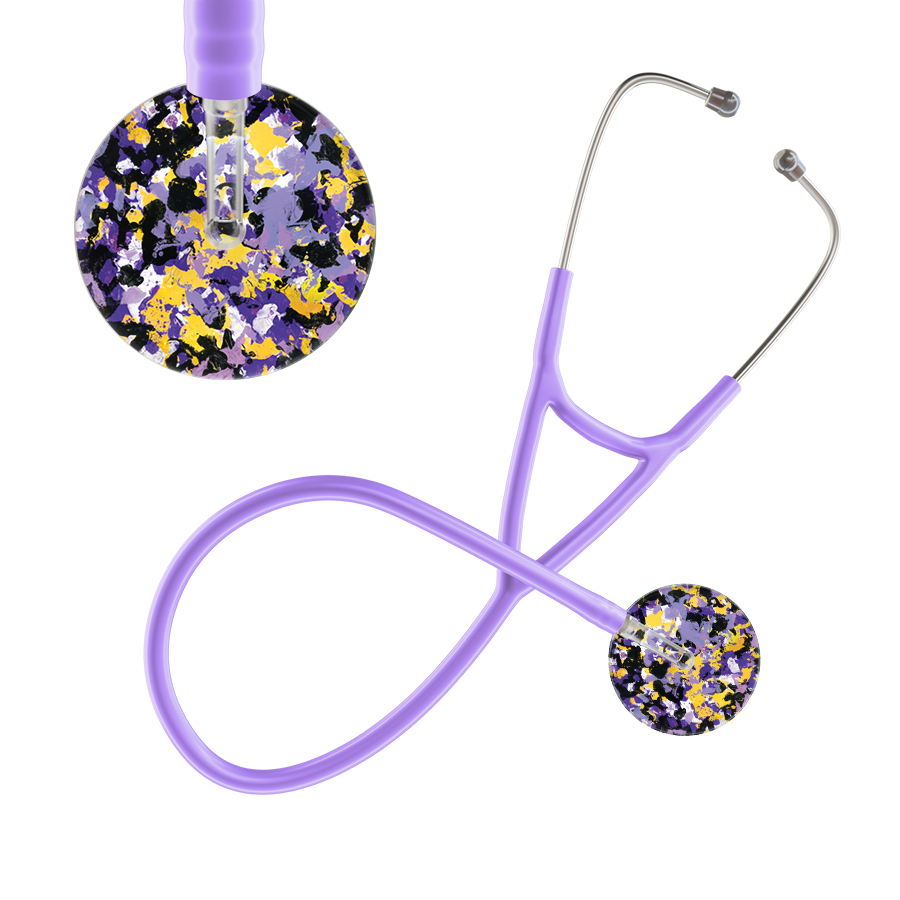 Ultrascope Single Stethoscope Shabby Chic Purple (PU) / Adult / Lavender Shabby Chic Cardiology Stethoscope