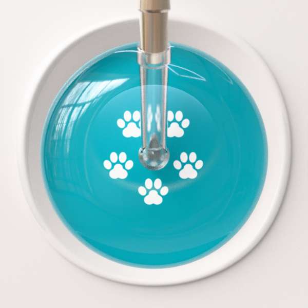 Ultrascope Stethoscope Head White Paw Turquoise Background / Adult Paw Print Stethoscope Head