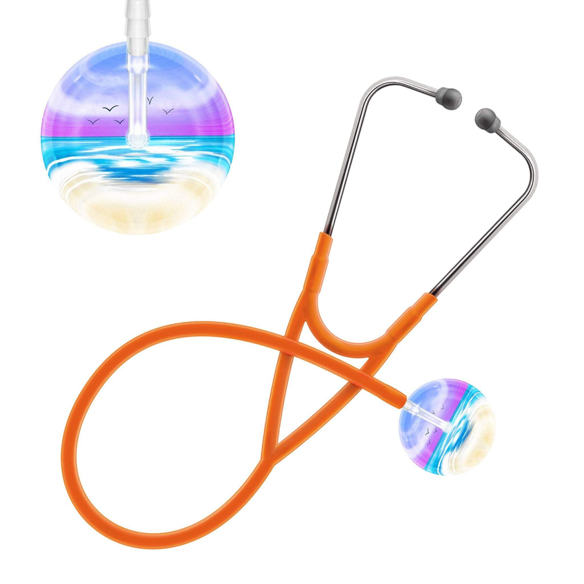 Ultrascope Single Stethoscope Blue Beach / Adult / Orange Beach Stethoscope (Cardiology TEST) (Copy)