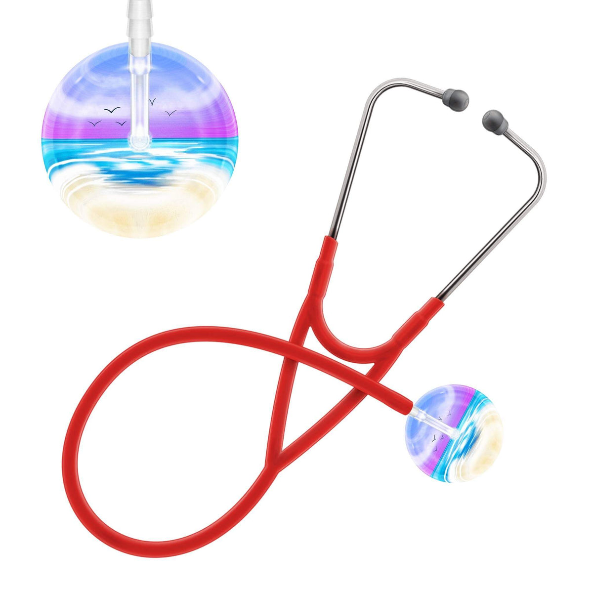 Ultrascope Single Stethoscope Blue Beach / Adult / Red Beach Stethoscope (Cardiology TEST) (Copy)