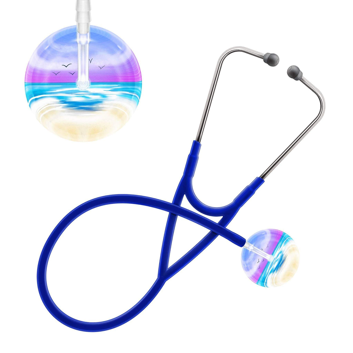 Ultrascope Single Stethoscope Blue Beach / Adult / Royal Blue Beach Stethoscope (Cardiology TEST) (Copy)