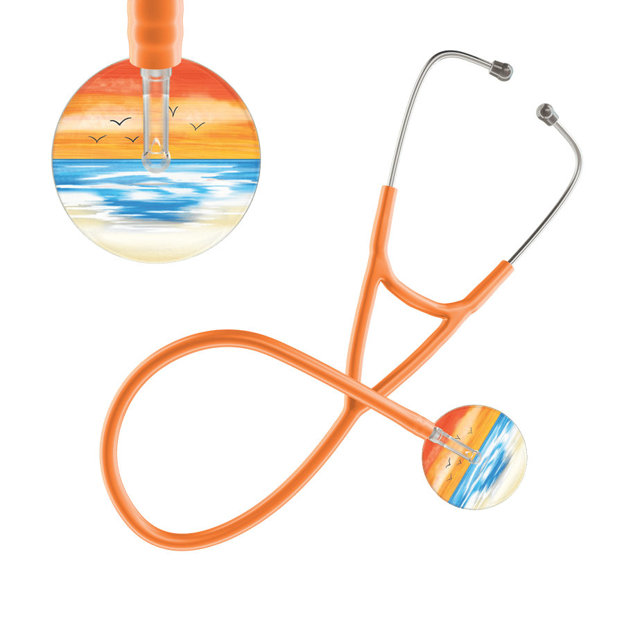 Ultrascope Single Stethoscope Orange Beach / Adult / Orange Beach Cardiology Stethoscope