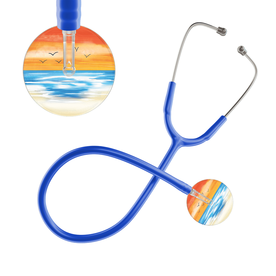 Ultrascope Single Stethoscope Orange Beach / Adult / Royal Blue Beach Stethoscope