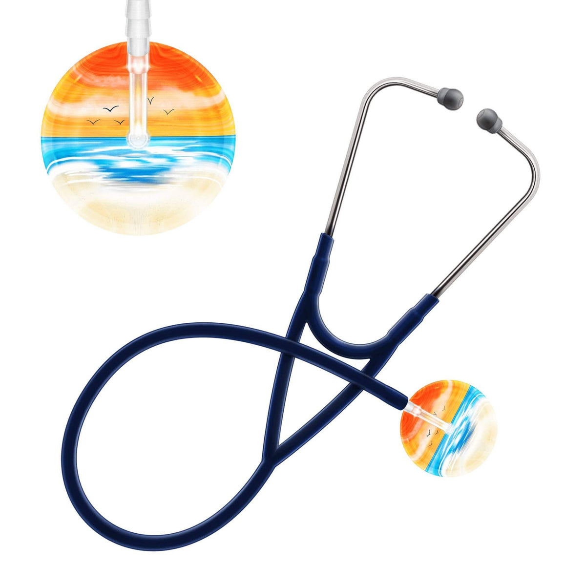 Ultrascope Single Stethoscope Orange Beach / Adult / Navy Beach Stethoscope (Cardiology TEST) (Copy)