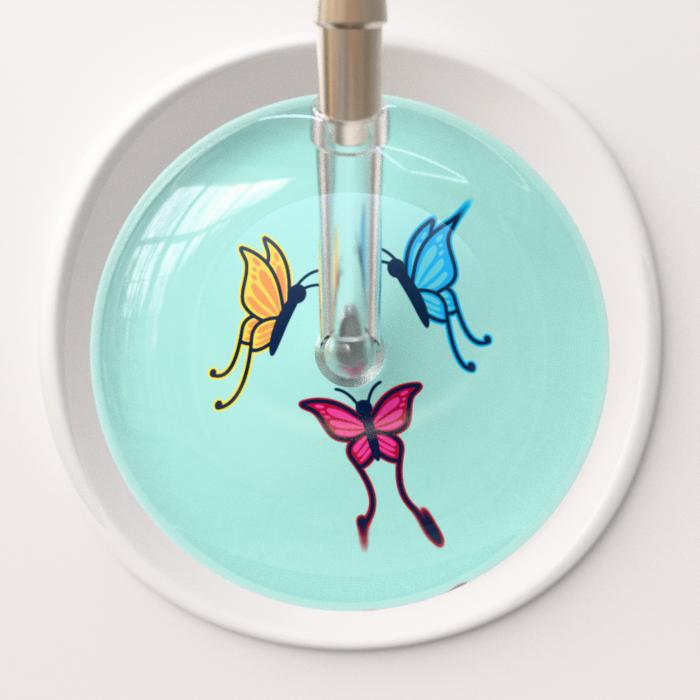 Ultrascope Stethoscope Head Robin's Egg Butterflies / Adult Butterflies Stethoscope Head