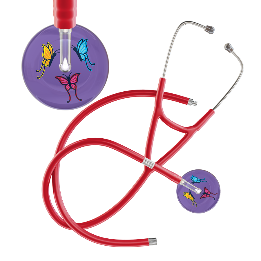 Dark Butterflies Cardiology Stethoscope