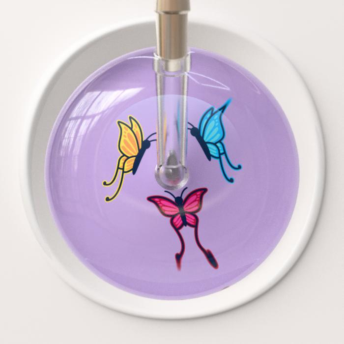 Ultrascope Stethoscope Head Lilac Butterflies / Adult Butterflies Stethoscope Head