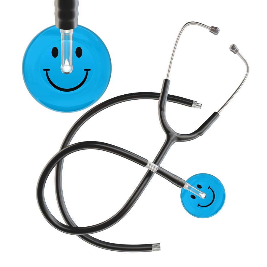 Dark Smiley Face Stethoscope