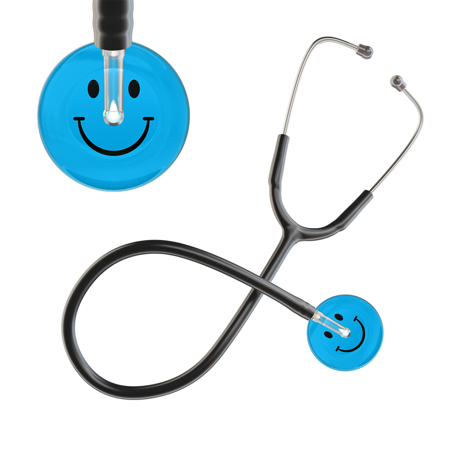 Dark Smiley Face Stethoscope
