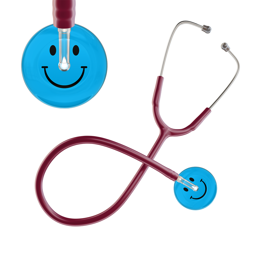 Dark Smiley Face Stethoscope