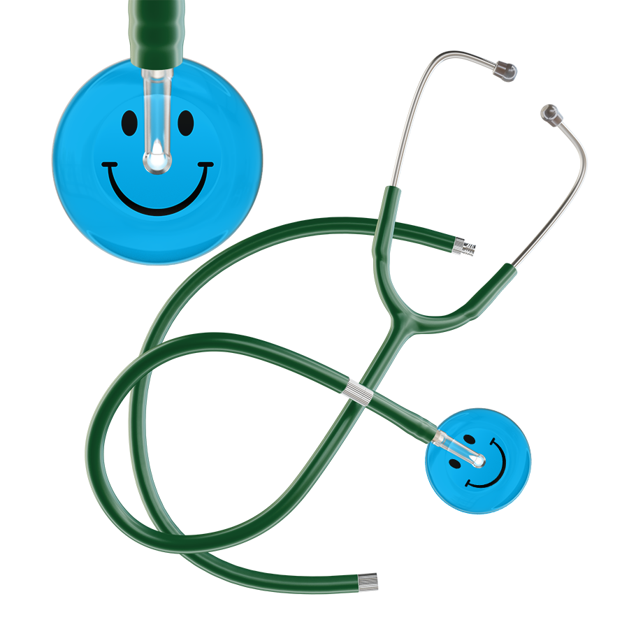 Dark Smiley Face Stethoscope