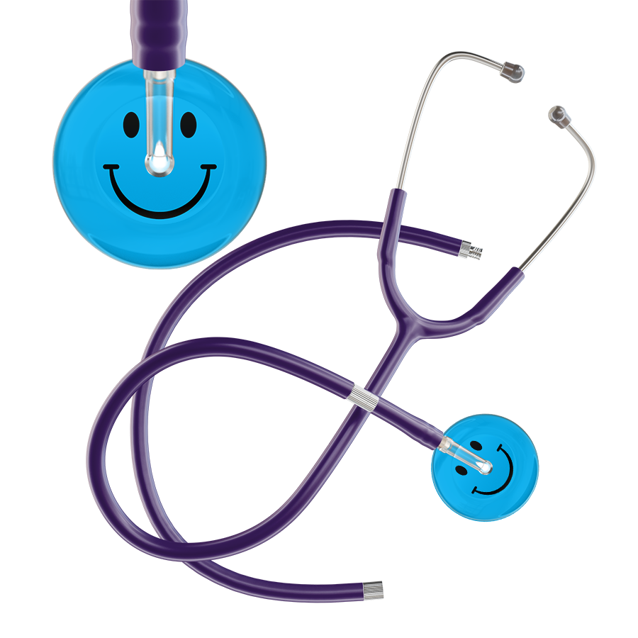 Dark Smiley Face Stethoscope