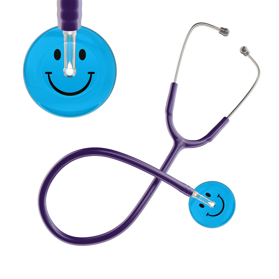 Dark Smiley Face Stethoscope