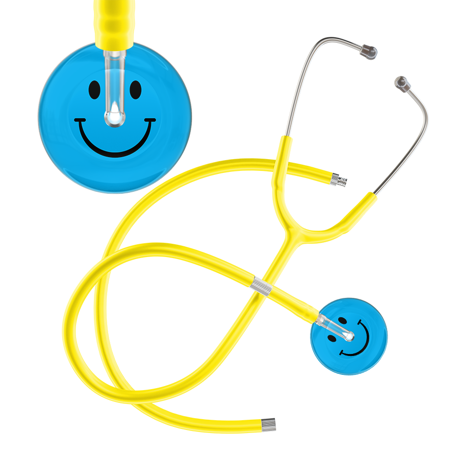 Dark Smiley Face Stethoscope
