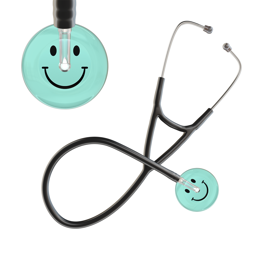 Light Smiley Face Cardiology Stethoscope