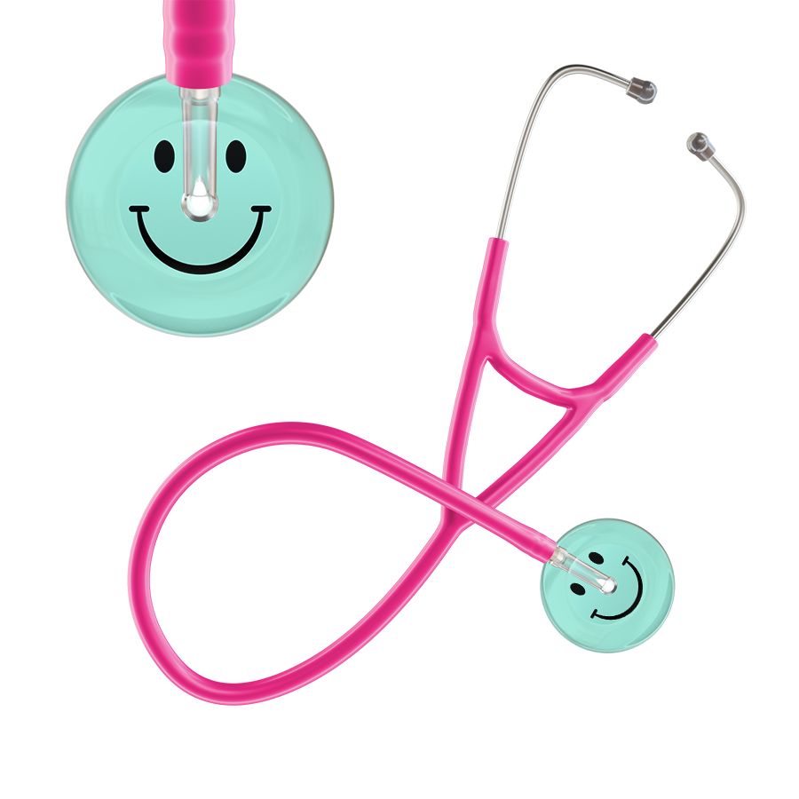 Light Smiley Face Cardiology Stethoscope