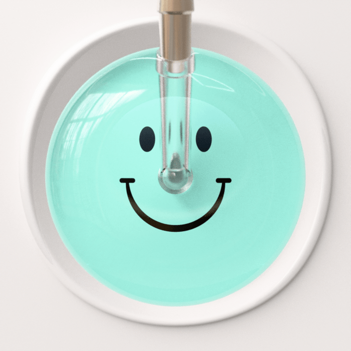 Ultrascope Stethoscope Head Smiley Face Robin's Egg (EB) / Adult Smiley Face Stethoscope Head