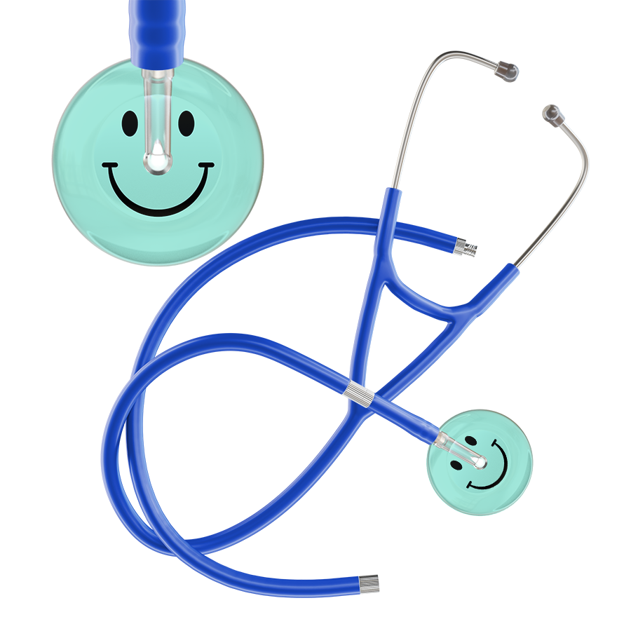 Light Smiley Face Cardiology Stethoscope