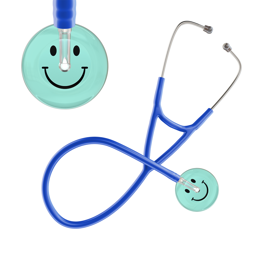 Light Smiley Face Cardiology Stethoscope