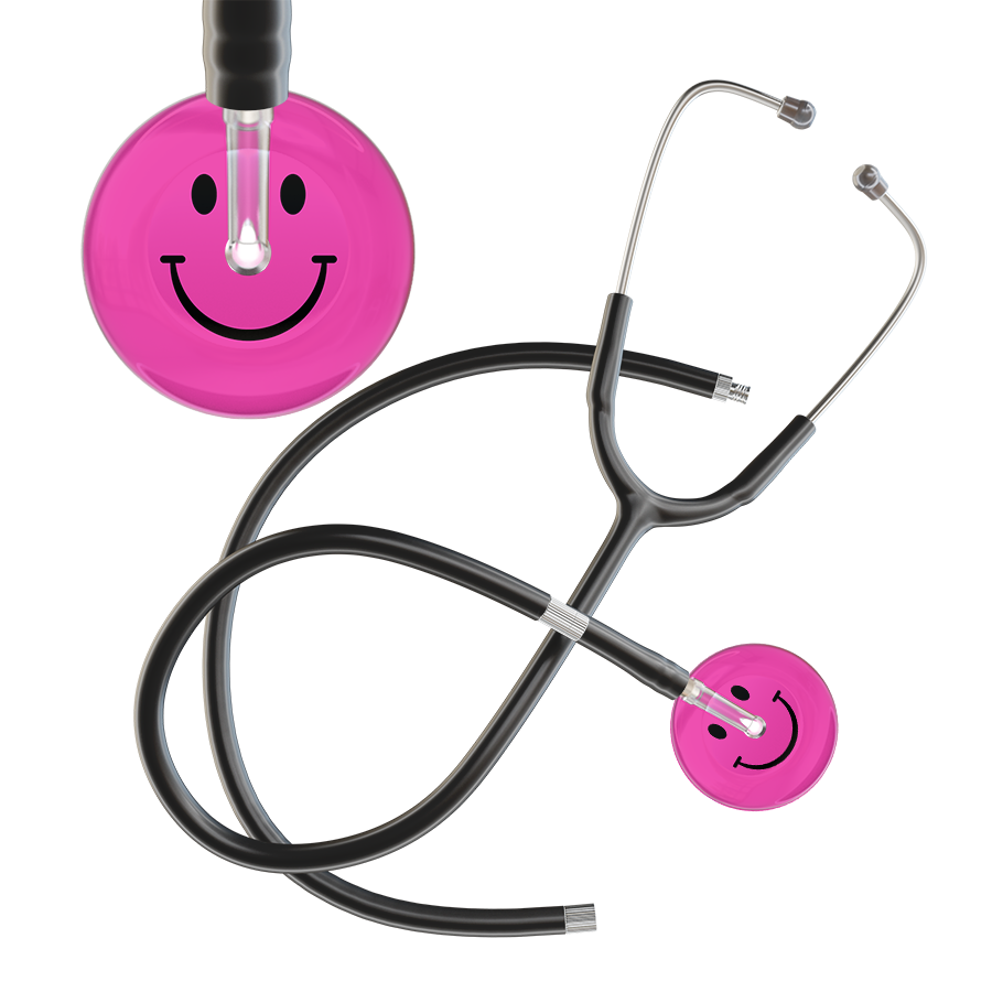 Dark Smiley Face Stethoscope