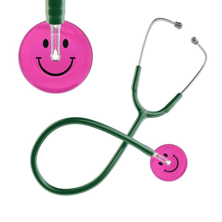 Dark Smiley Face Stethoscope