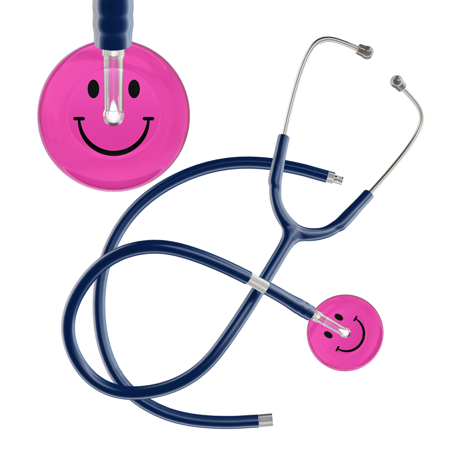 Dark Smiley Face Stethoscope