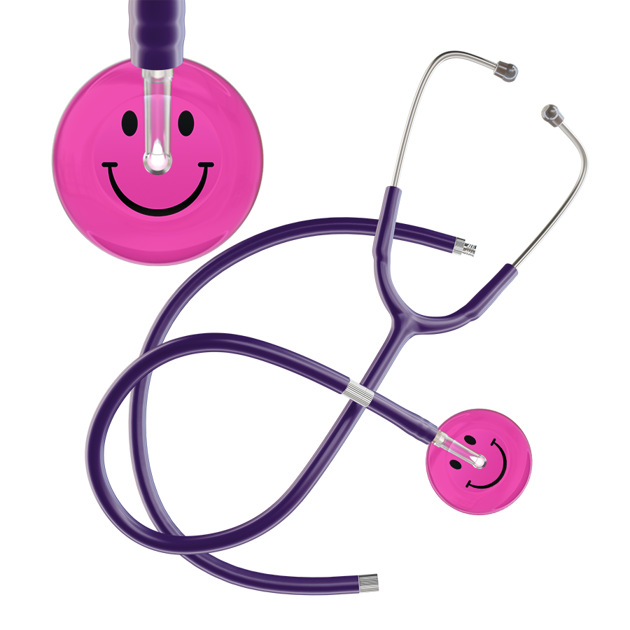 Dark Smiley Face Stethoscope