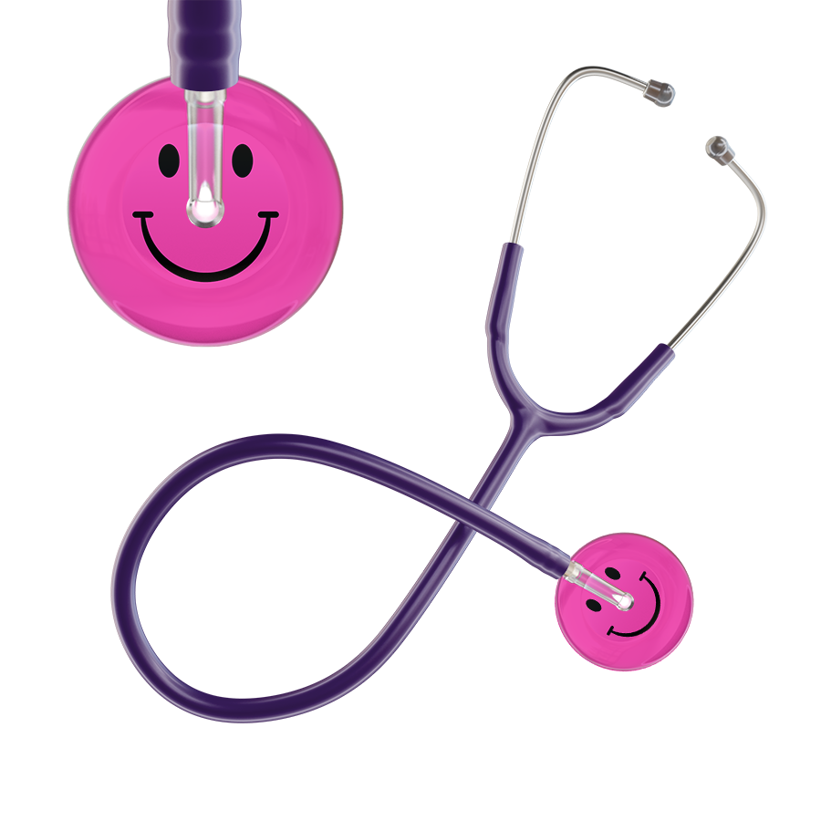 Dark Smiley Face Stethoscope