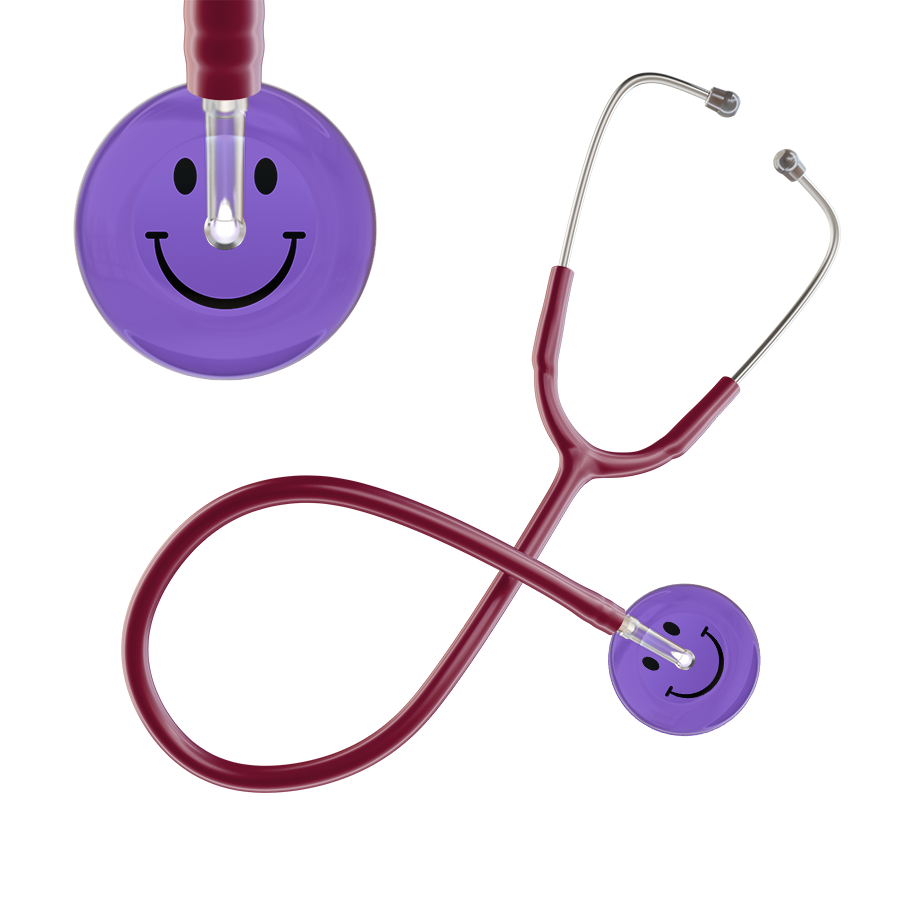 Dark Smiley Face Stethoscope